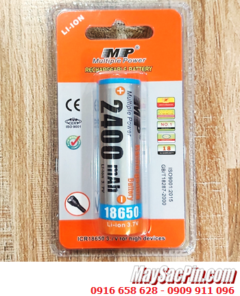 MP ICR18650-2400mAh, Pin sạc 18650 lithium 3.7v ICR18650-2400mAh chính hãng (Vỉ 1viên)